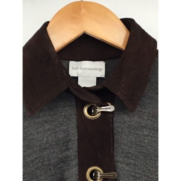 Soft‎ Surroundings Womens Wool Blend Pullover Top With Toggle Closure - Picture 5 of 7